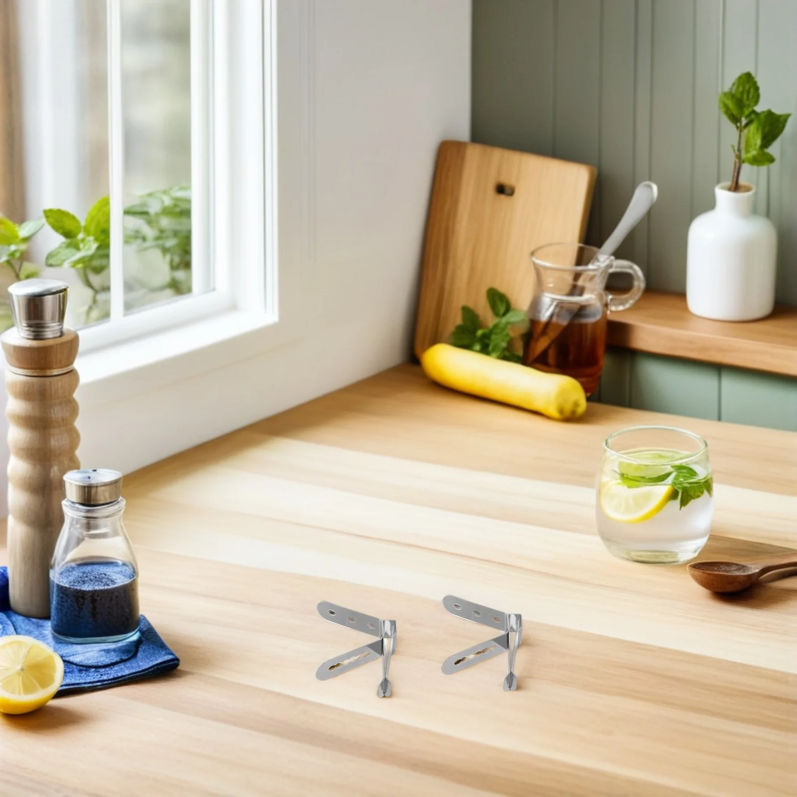 

4Pcs Universal Stainless Steel Thermometer Probe Clip for Bbq Baking Accurate Temperature Control Safe Stable Non-Scratch Pot