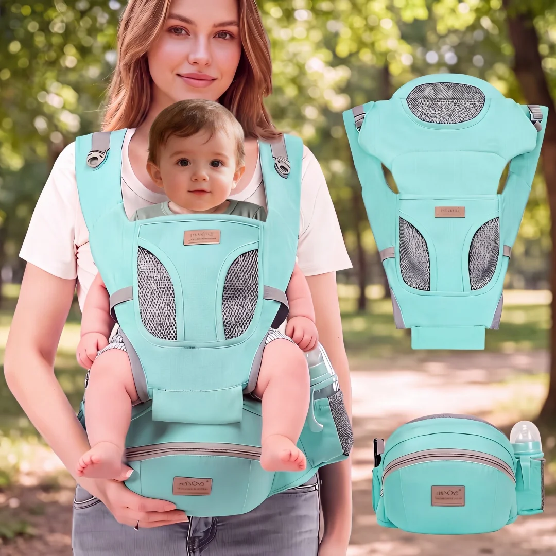 Baby sling waist stool baby front-carrying back child stool four-season summer breathable big red waist stool for carrying babie