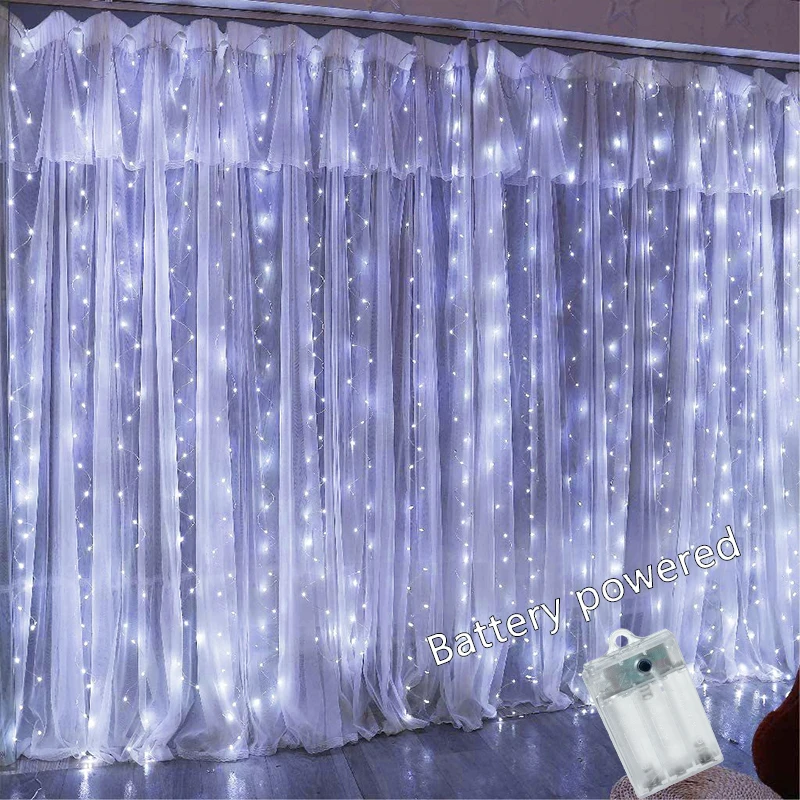 Eid Mubarak Ramadan Fairy Lights - Battery Operated LED String Lights for Home