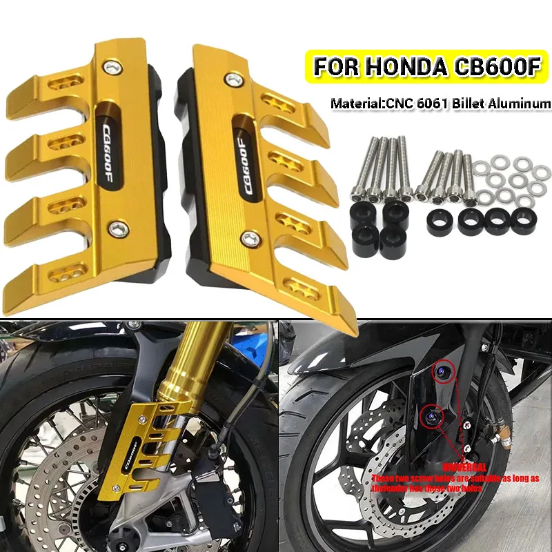 For CB600F CB 600F HORNET 600 Motorcycle Mudguard Front Fork Protector Guard Block Front Fender Slider Accessories