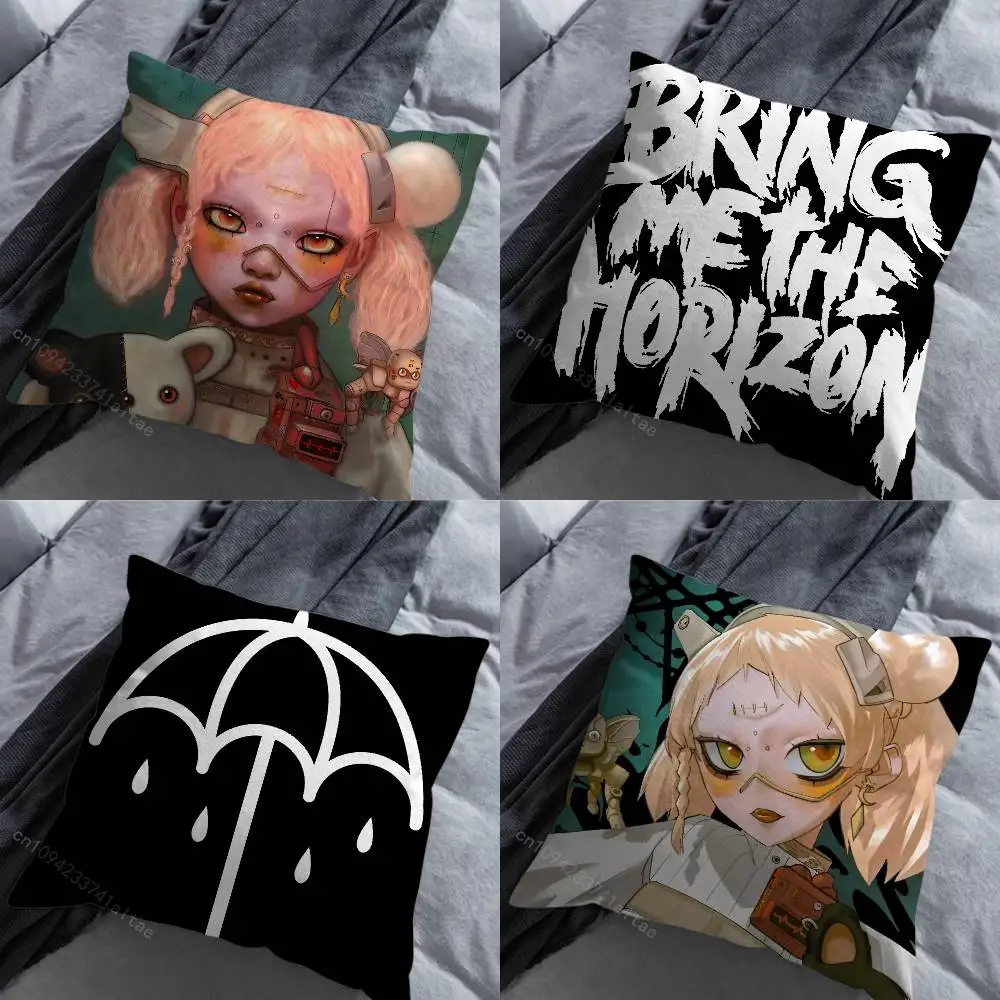 

Band B-Bring Me The H-Horizon Pillow Case For 30x30cm,45x45cm,55x55cm, For Home Bedroom Decoration And Protector