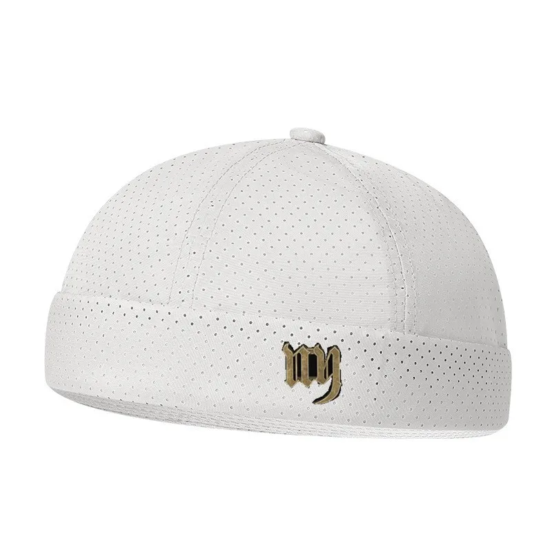 Summer New Mesh Quick Drying Main Hat Breathable Pure Color Light Board Melon Skin Hat Adjustable Hip-Hop Tang Hat
