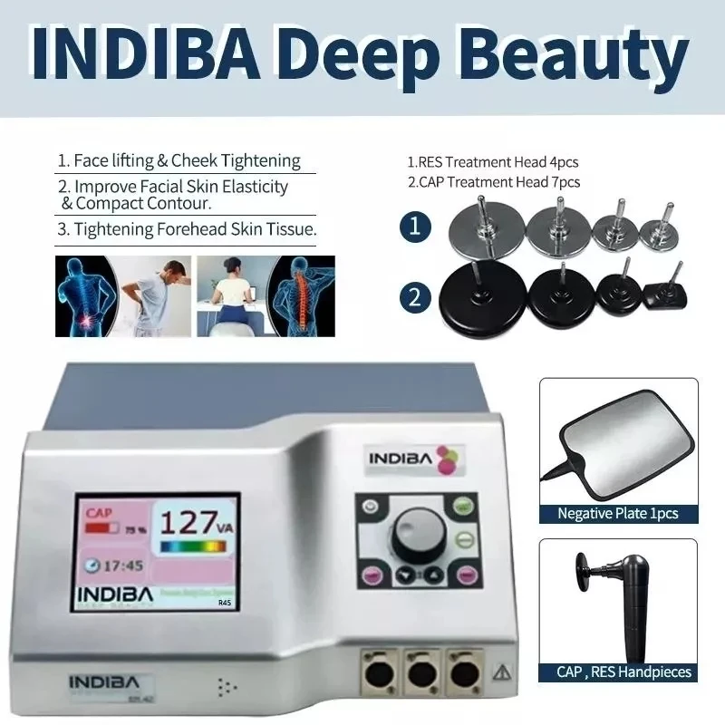 

INDIBA Deep Beauty машина для похудения тела устройства для подтяжки лица система R45 RF высокочастотный 448 кГц потеря веса испанская технология