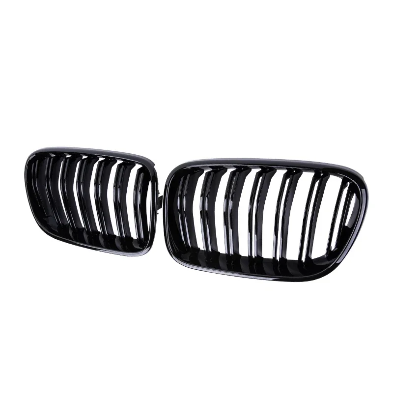 Pulleco 2pc Racing Grill Gloss Black Car paraurti anteriore griglie per BMW X3 F25 2011-2013 griglia renale nuovi accessori di ricambio