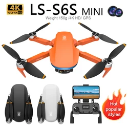 S6S Mini Profesjonalny Dron GPS 4K HD Fotografia lotnicza Podwójny aparat Dron 5G WIFI FPV Bezszczotkowy składany quadcopter RC Dron