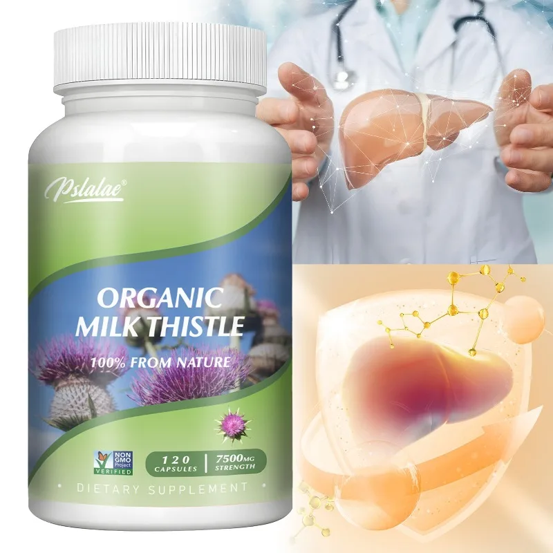 Milk Thistle - Cleanses and Detoxifies The Liver, Lowers Blood Lipids, and Maintains Healthy Liver Function