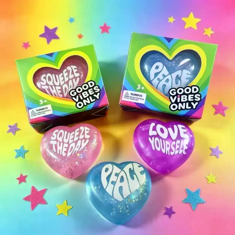 Glitter Heart Shaped Squeeze T - Kids Toys Quotes 评论和价格