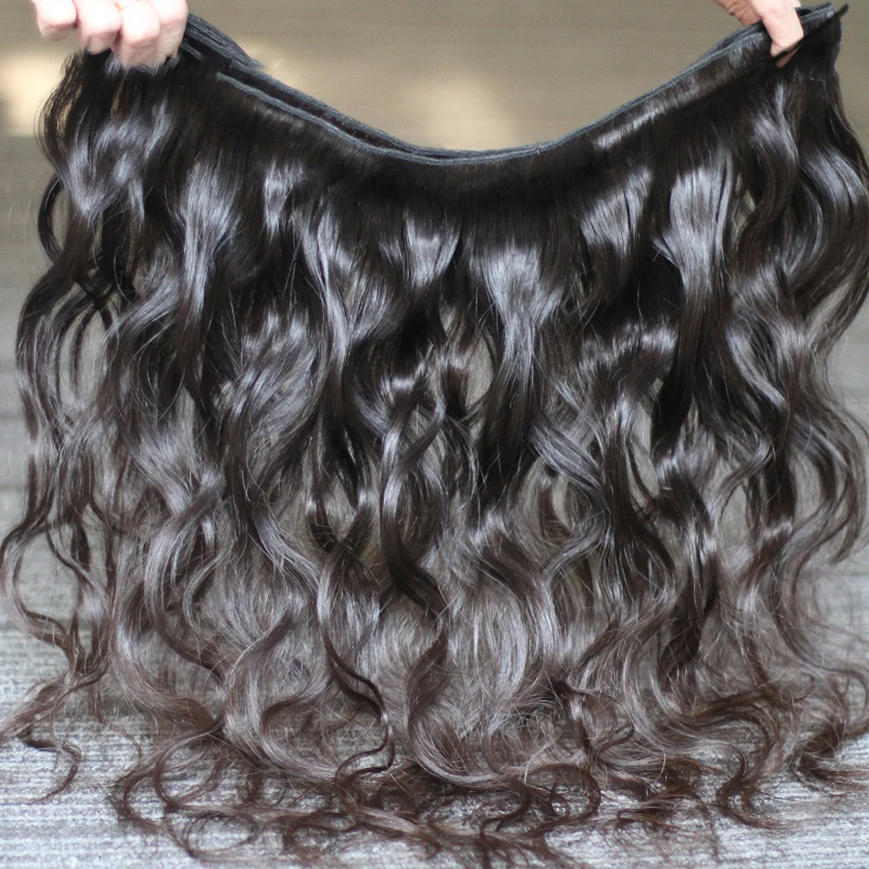 Melodie Haar Körper Welle 28 30 40 Zoll Indische Remy Rohen Reines Unverarbeitetes 100% Menschliches Haar Wasser Welle Extensions 1 3 4 Bundles Deal