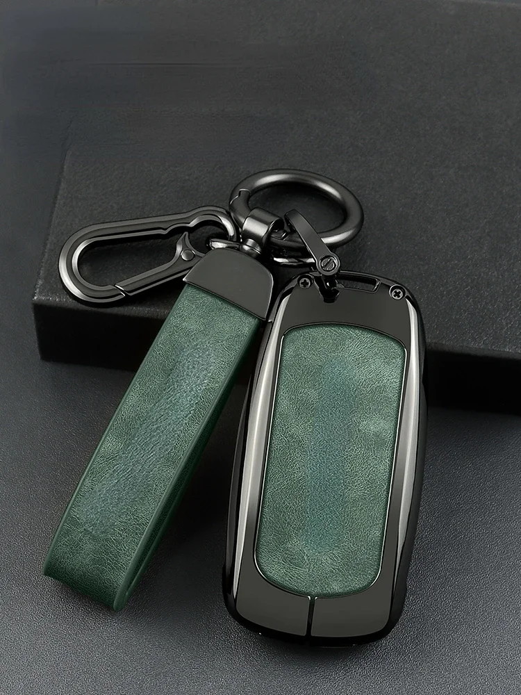 Suitable For Exeed RX 2023 Zinc Alloy + Leather Car Remote Key Case Cover