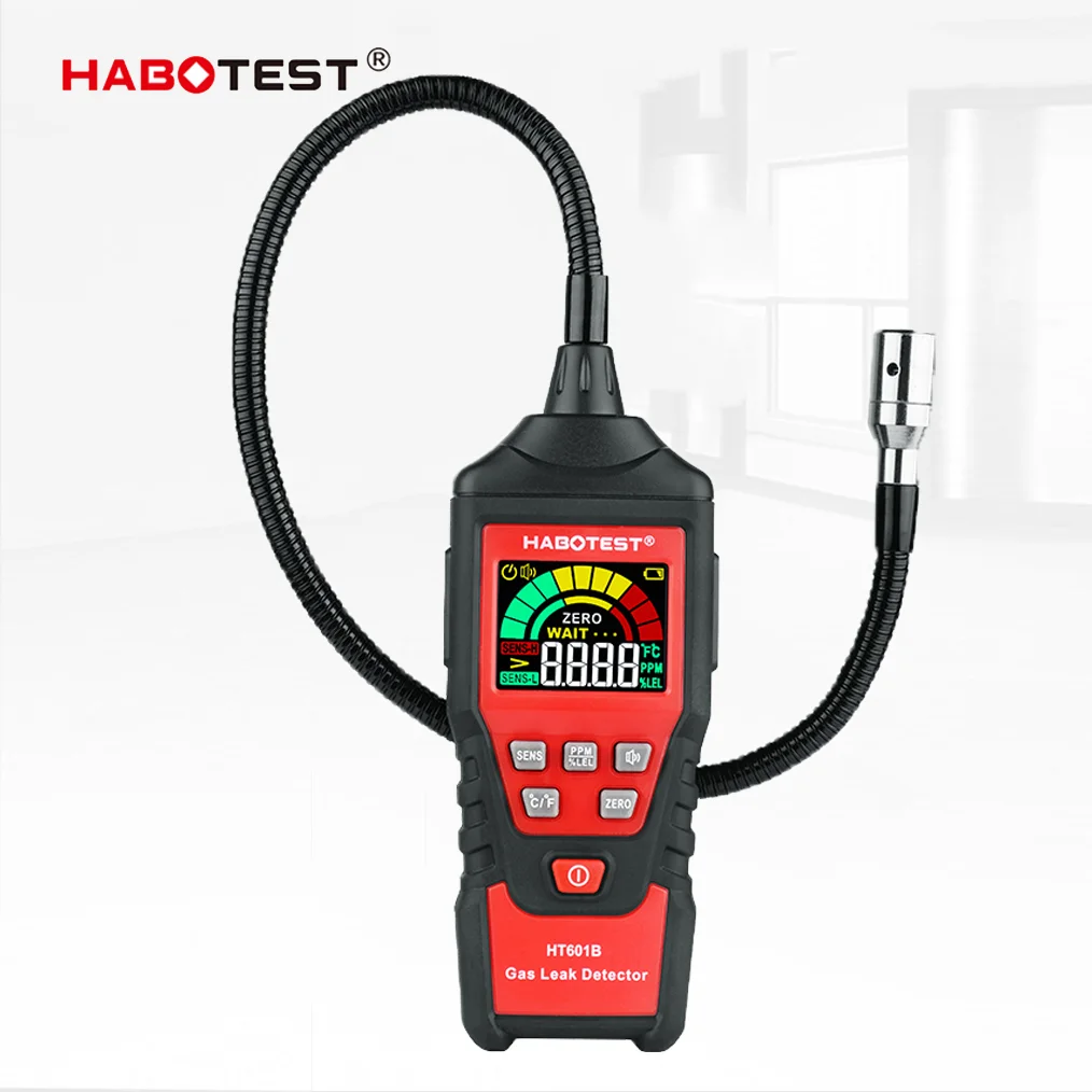 Imagem -02 - Habotest Propano co Hexano Metano Detector de Vazamento de Gás Gás Natural Inflamável e Combustível Analisador de Medidor de Ppm 9999 Ppm 20 Lel