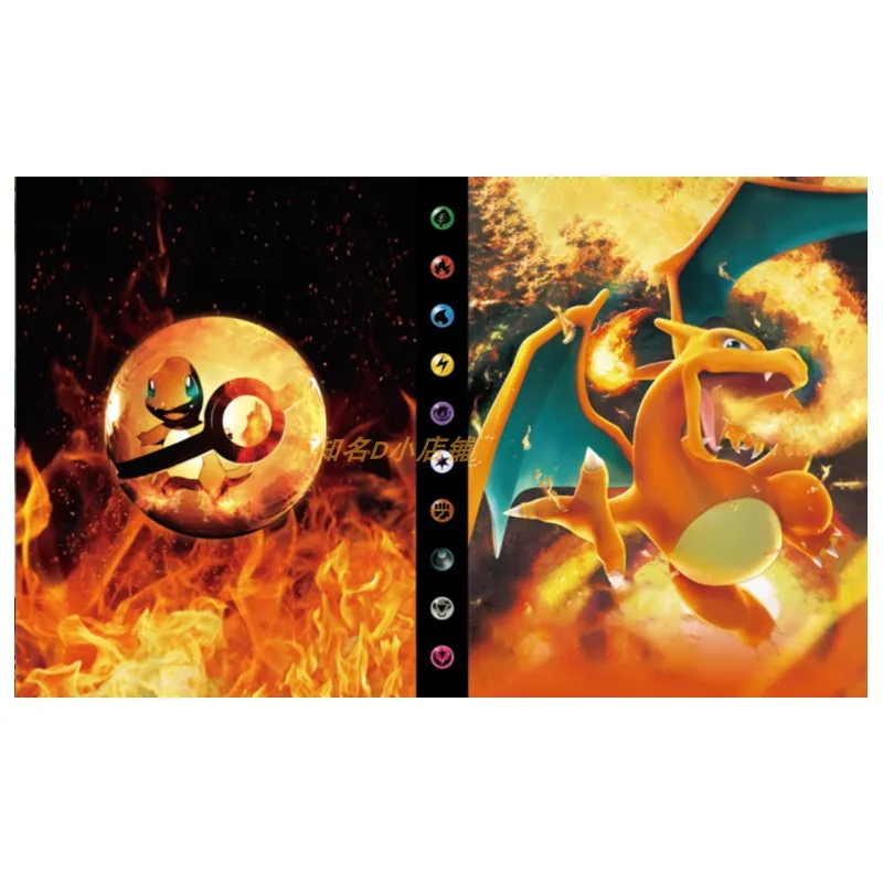 PTCG 120PCS Pokemon Kaarten Album Boek Cartoon Anime Gengar Pikachu Game Card VMAX GX EX Houder Collectie Bindmiddel map Speelgoed Gift
