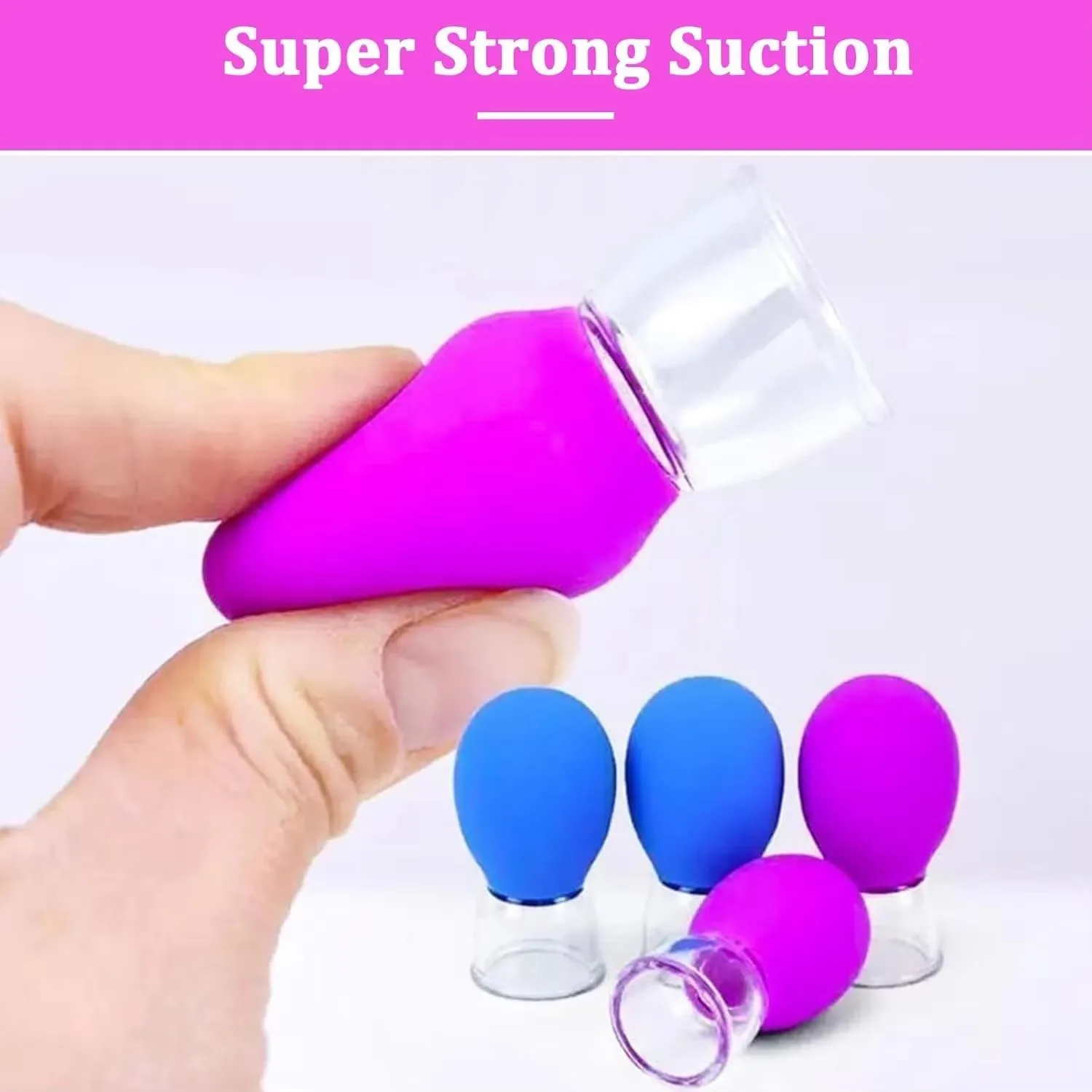 Mini Silicone Facial Cupping Vacuum Massage Cup Portable Face Skin Relax Tool for Eye Neck Facial Gentle Massage view 5