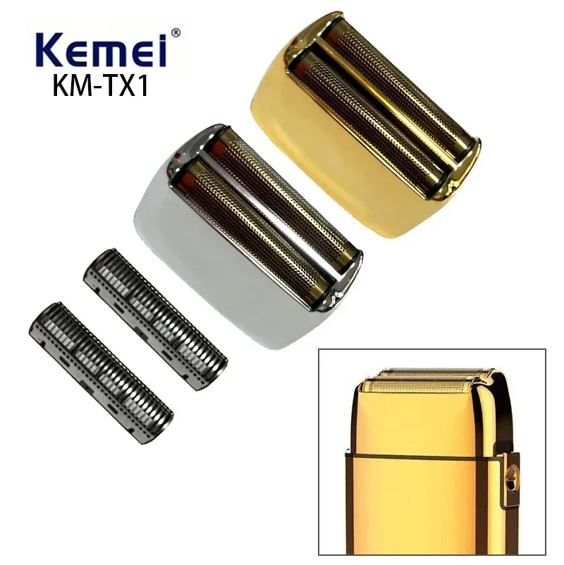 Kemei KM-TX1 professional electric shaver replaces blade head and mesh, and genuine replacement parts