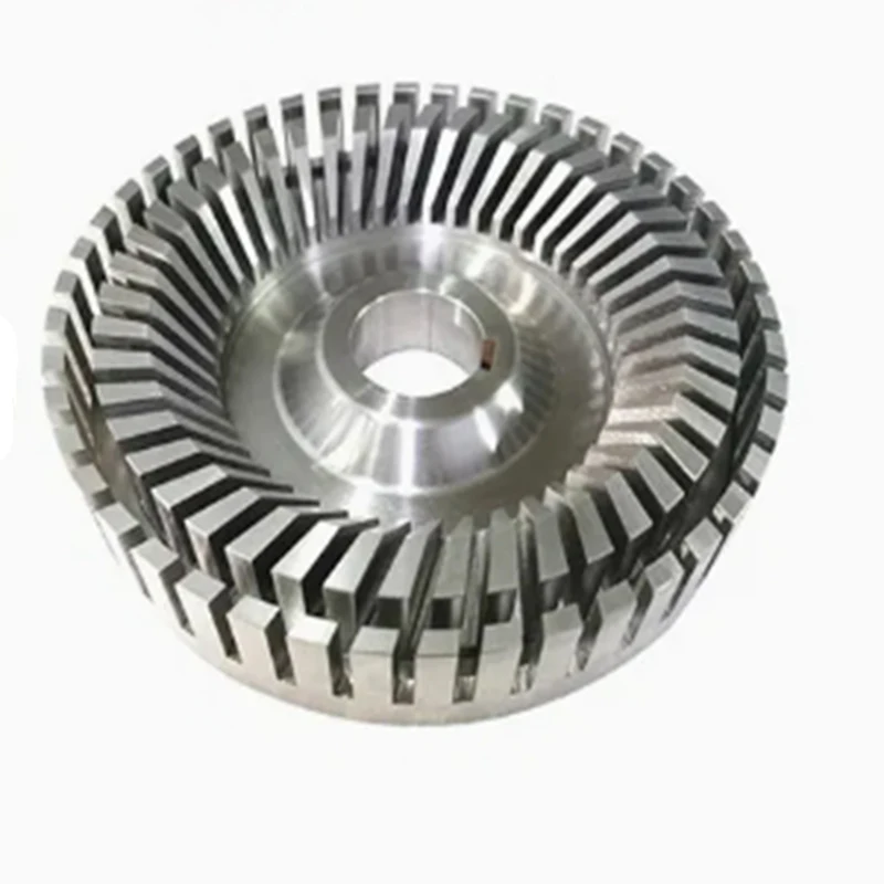 CNC machined stainless steel turbine impellers, pumps / compressors, booster impellers, fluid adaptation components