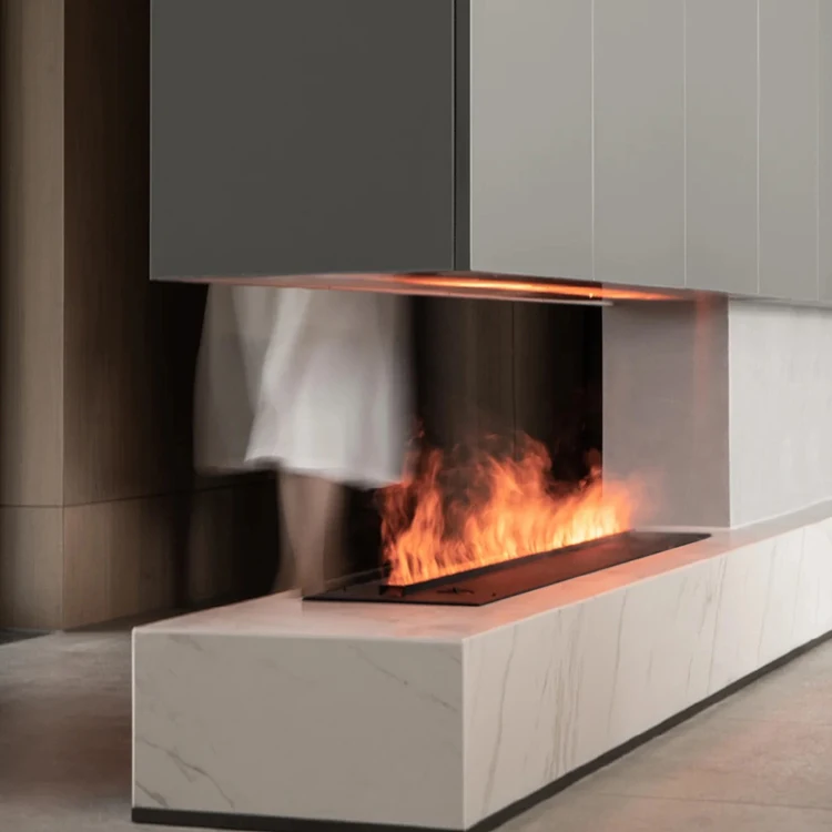 1500mm Easy Standing 3D Fire Flame Steam Water Vapor Electric Fireplace
