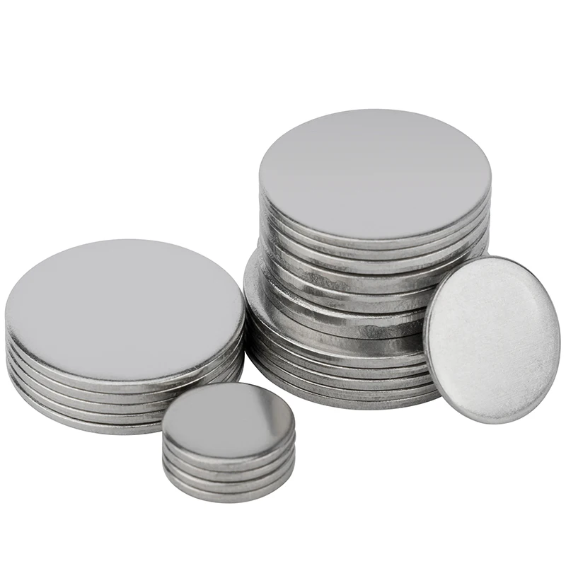304 Stainless Steel Round Plates/Discs - Diameters 40/50/80/100/120/180/200/250/300mm for DIY/Industry