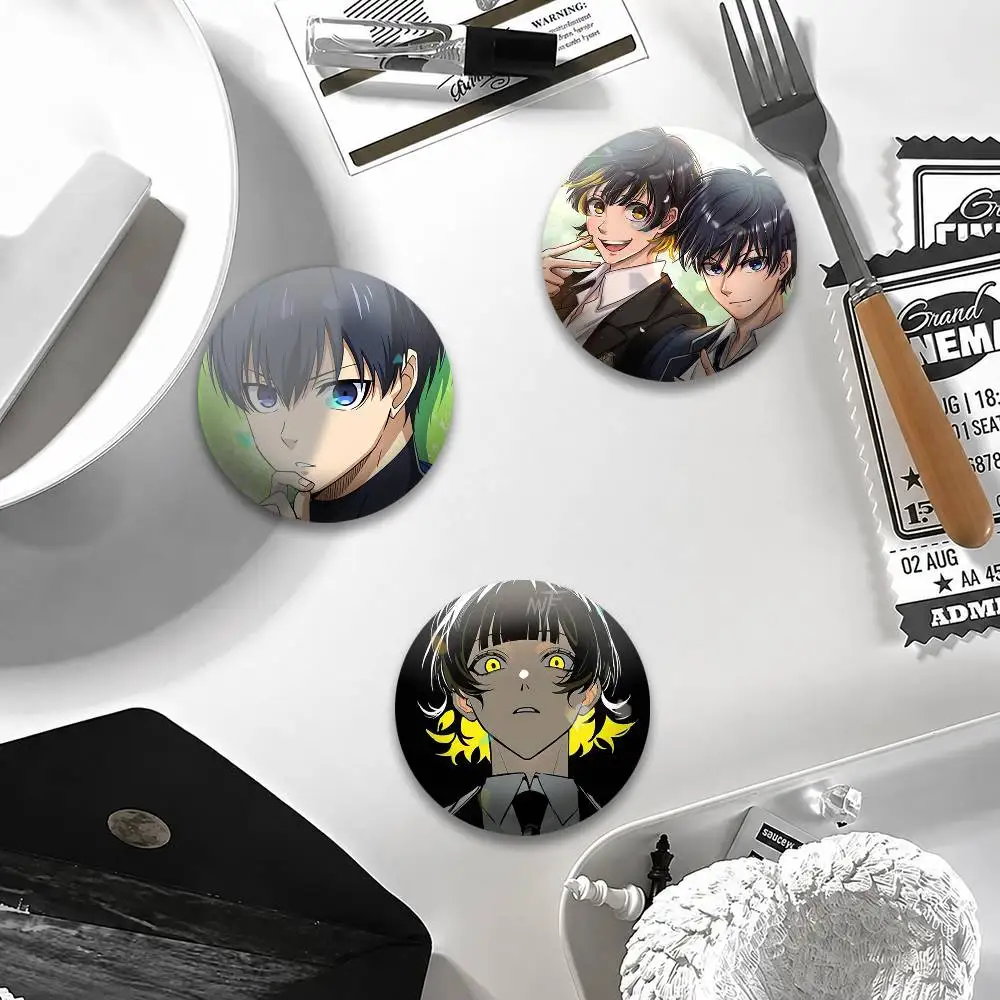 B-Blue A-Anime L-Lock I-Isagi B-Bachira Button Pins Backpack Clothing Decor Brooch Badge Jewelry Gifts for Kids