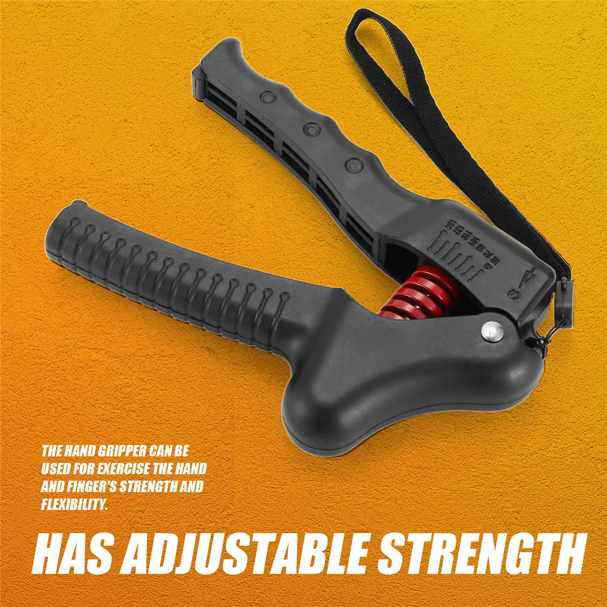 L68A25-70Kg Adjustable Heavy Hand Grip Fitness Hand Exerciser Wrist Increase Strength Spring Finger Pinch Carpal Expander