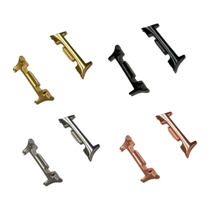 1Pair Adapter For Galaxy Watch 8 Classic Stainless Steel Watchband Connector For Galaxy Watch 20/22/24mm Metal Adapters