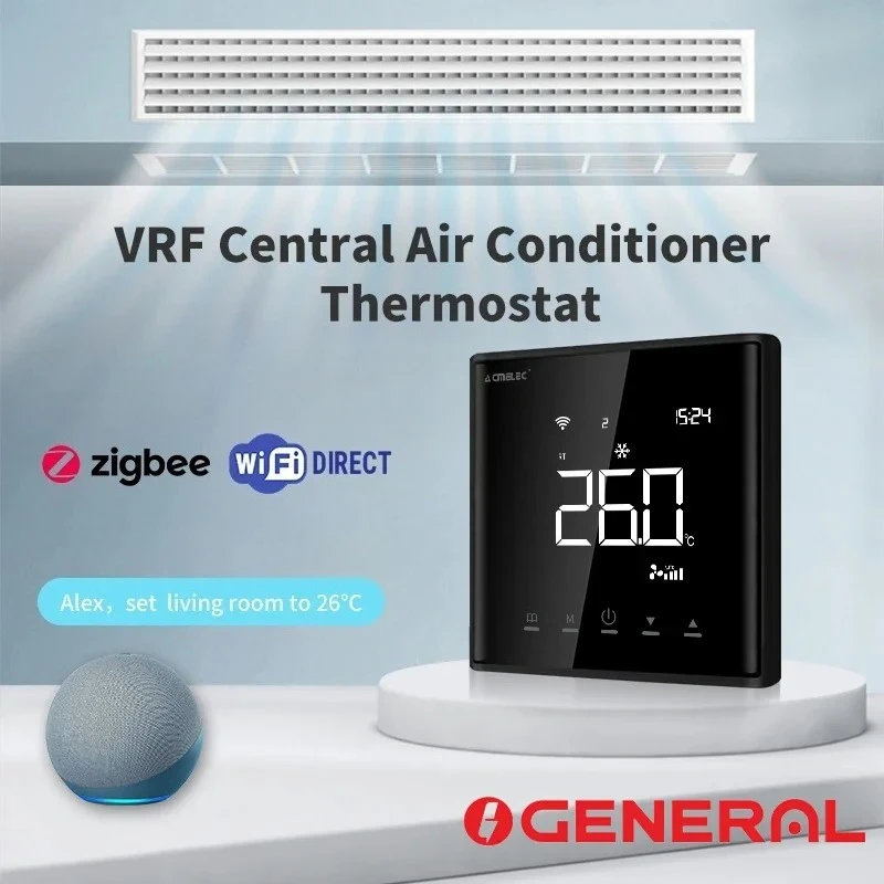 Ogeneral Smart AC Thermostat Wifi Zigbee Thermostat for O General Fujishi VRV VRF Indoor Unit Support Alexa Google Voice Control