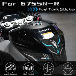 Motorcycle Frosting Fuel Tank Pad Sticker Protector Decals Kit Waterproof Accessories For 675SR-R 675 SR 675SRR 675 srr 2024