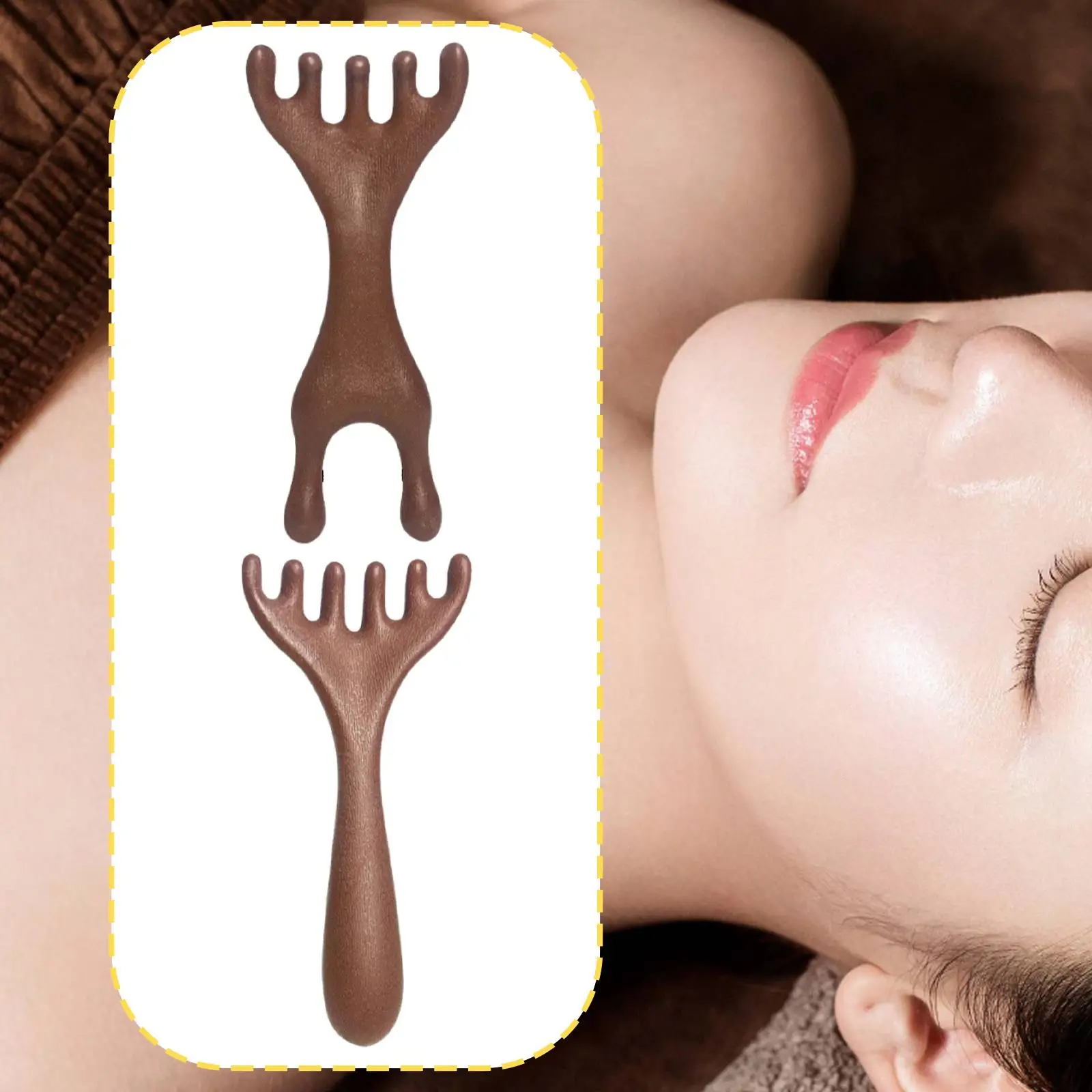 Kopfhaut-Massagegerät, Kamm, leichtes Hand-Kopfmassagegerät für die Kopfhaut im Rückenarm