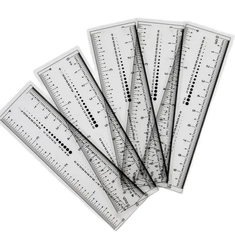 Outil de Mesure pour Manucure, Accessoire avec Règle pour Ongles, Article de miles, 1 à 5 Pièces