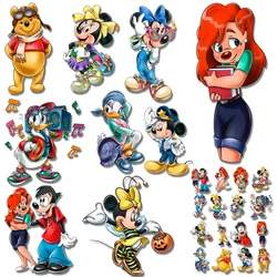 Moda taniec Minnie piłka nożna Mickey muzyka kaczor Donald głupkowate żelazko na ubrania transferowe naszywki termosamoprzylepne aplikacja dekoracyjna