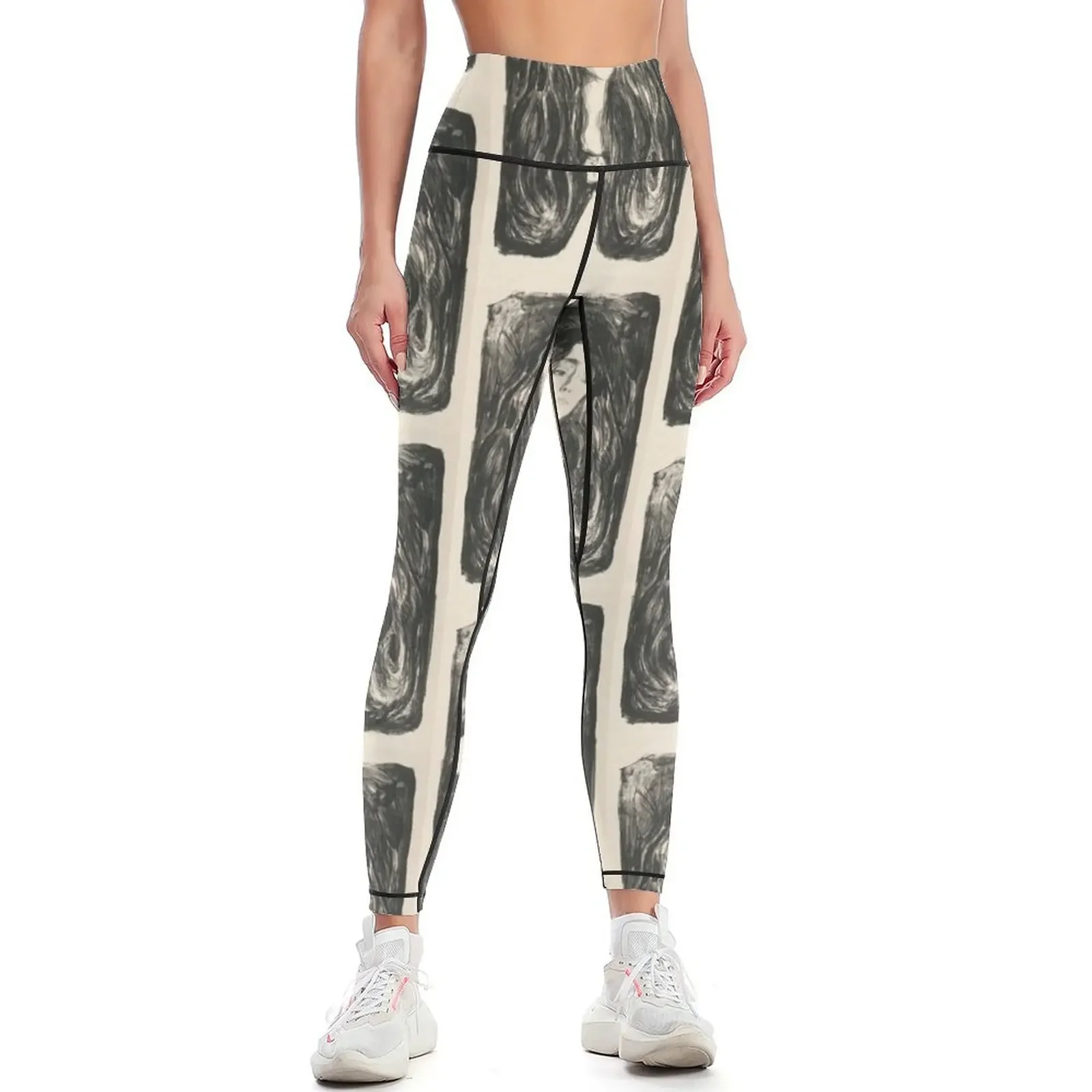 

The Brooch. Eva Mudocci (1903) Edvard Munch artwork Leggings Sports pants for Training pants Womens Leggings