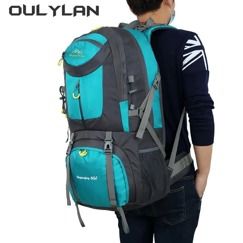 

New Outdoor Men Backpack for Hiking Climbing Bag Large Capacity Knapsack Load Reduction Sports Mountaineering Rucksack 50L 60L