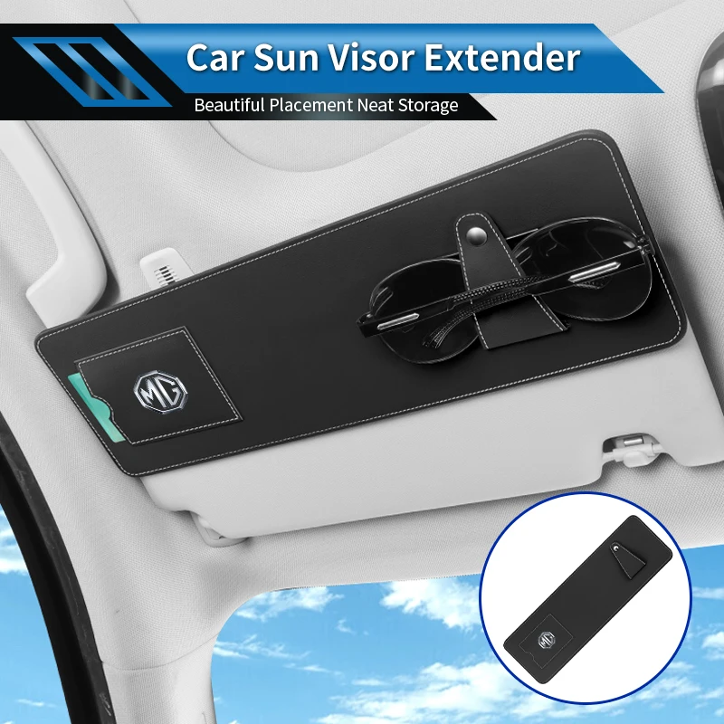 

Car Glasses Holder Sunglasses Clip Glasses Case Ticket Case For Morris Garages MG HS 2025 3 5 6 7 HS ZS GS Hector TF GT ZR RX5