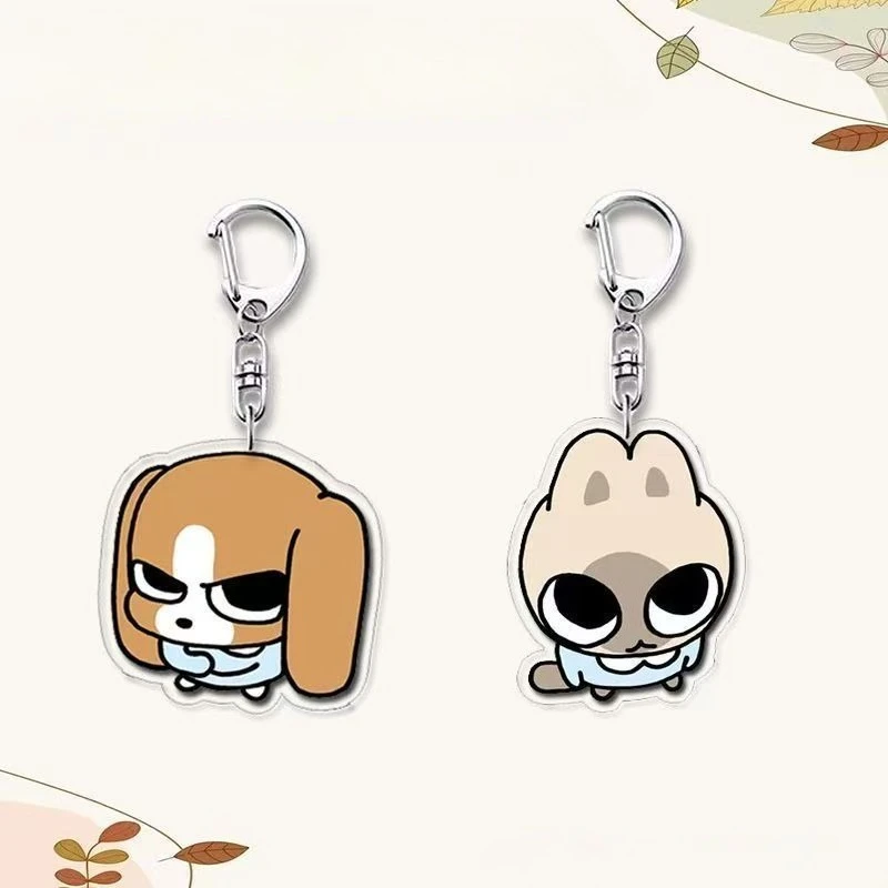 

Брелок «Сиамский Липу» — милый акриловый мультяшный подвесной декор с выражением лица, кольцо-подвеска для школьного рюкзака, кавайный подарок на день рождения