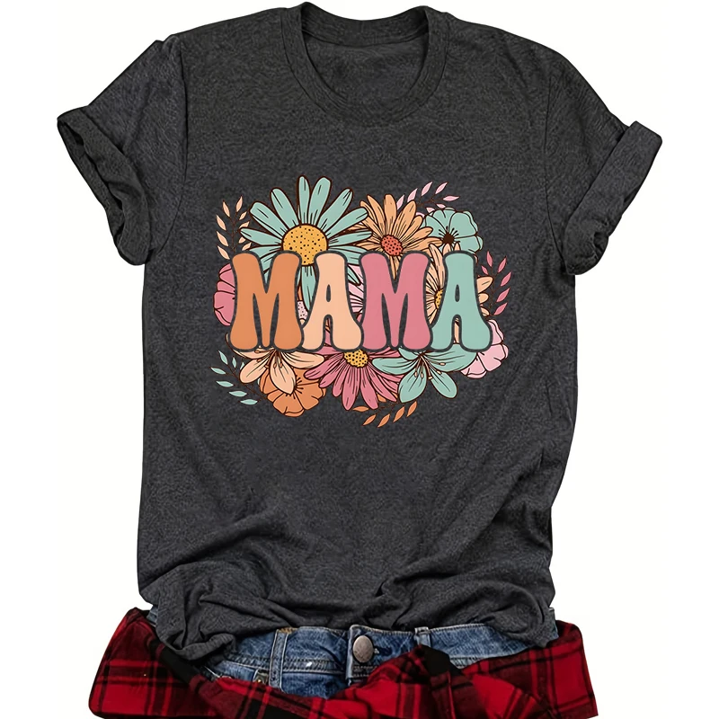 

Винтажные футболки с рисунком «Мама», подарок для беременности, леопардовый принт, классические топы для новых мам, подарок на день матери для мамы, милая футболка
