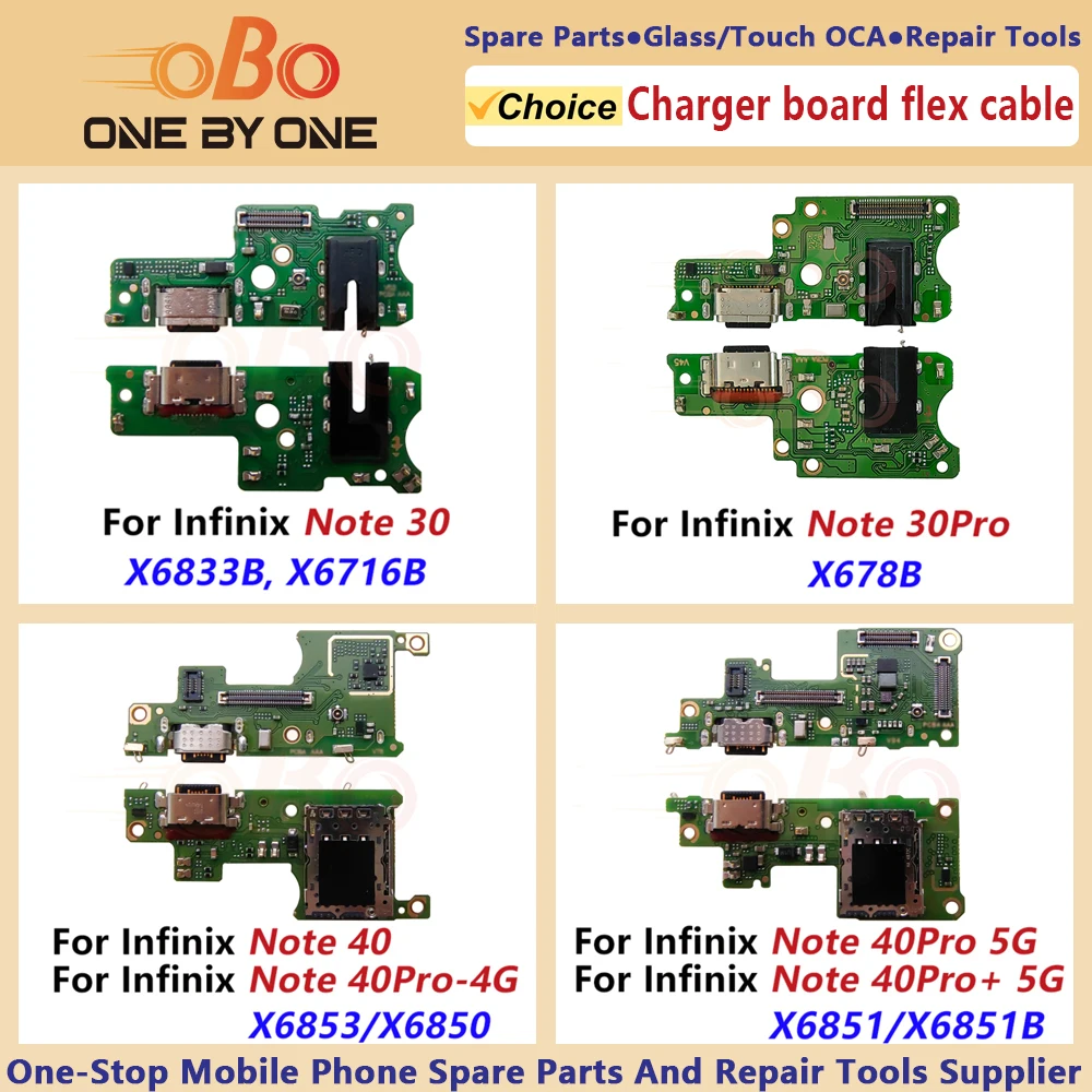 USB Charging Port Board For Infinix Note 30 40 PRO PLUS X6716 X6711 X678B X6853 X6851 Charger Dock Connector Flex Cable Repair
