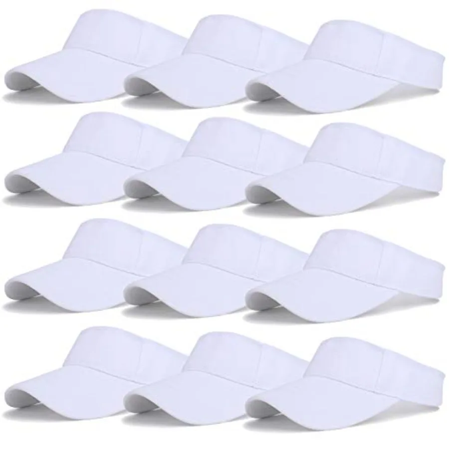 

Unisex Sports Sun Visor Adjustable UV Protection Sun Hat Cap for Beach Pool Golf Tennis