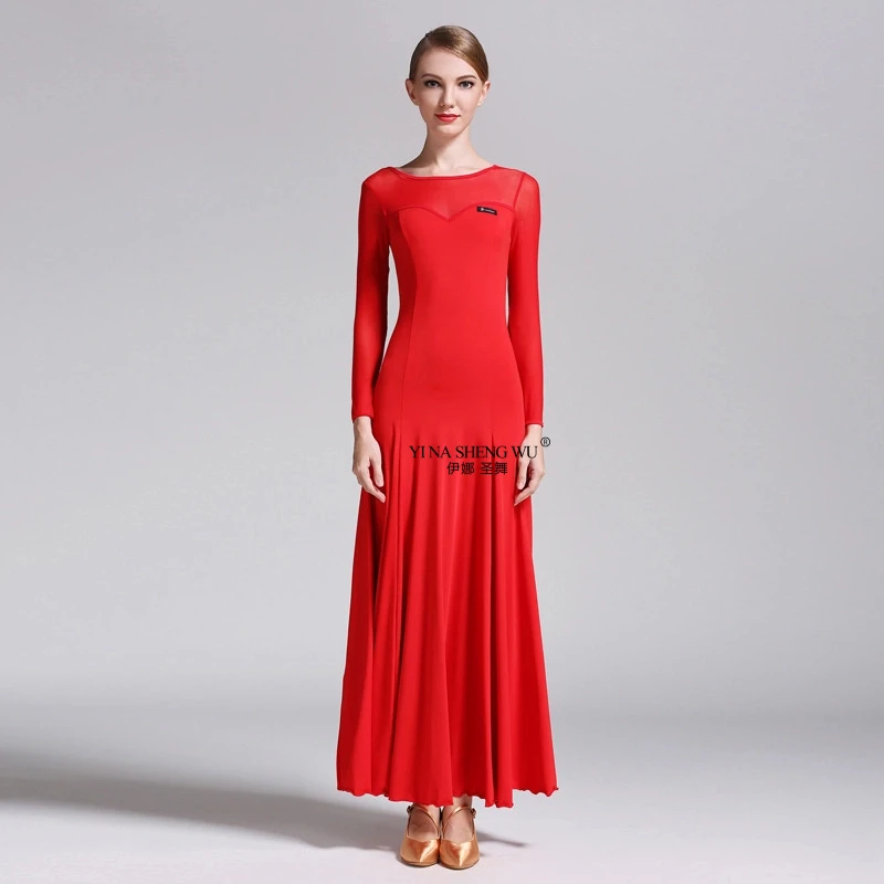 Gonna da ballo da sala valzer Abito da ballo standard professionale da donna Costume da ballo latino moderno da competizione per donna