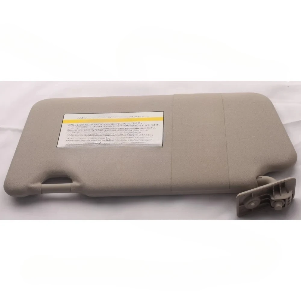 Figzero Sun Visor with Makeup Mirror for Nissan March 2011 2012 2013 2014 2015 2016 2017 Grey