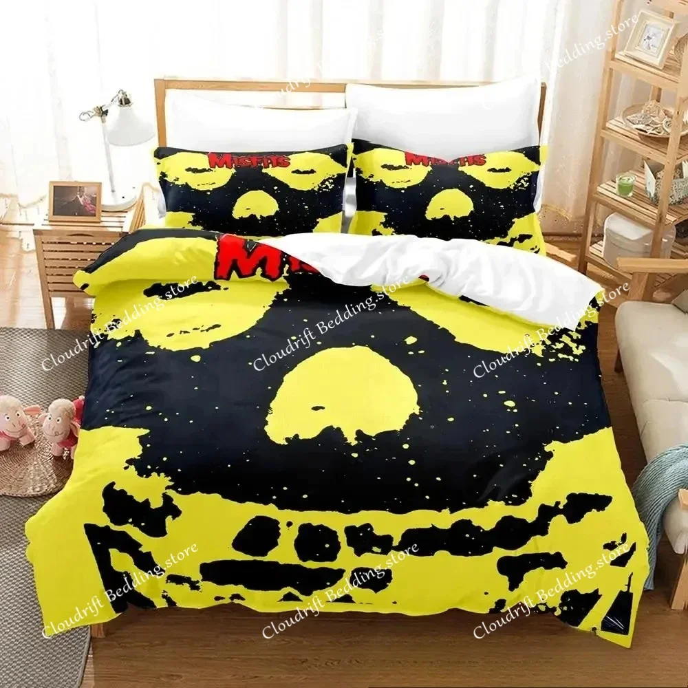 

3D Print The Misfits Glenn Danzig Bedding Set Boys Girls Twin Queen King Size Duvet Cover Pillowcase Bed Boys Adult