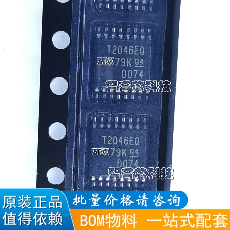 10Pcs/Lot New Original TSC2046EQPWRQ1 Silk Screen T2046EQ TSSOP16 Touch Screen Controller Brand New Original