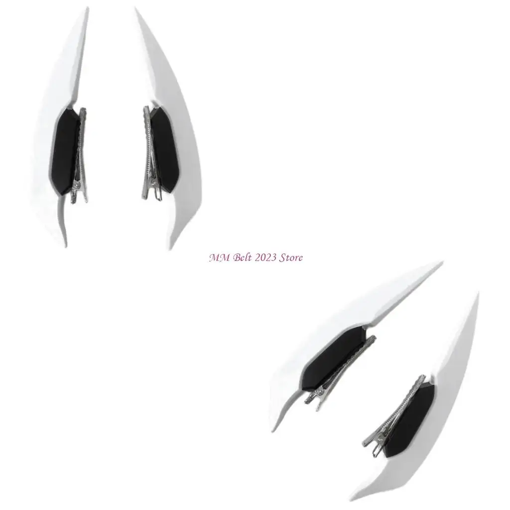 

49ME Side Hair Clip for Cosplay Party Punk Angel Wing Hair Pin Nonslip Barrettes for Side Hair Anime Costume Hair Ornament