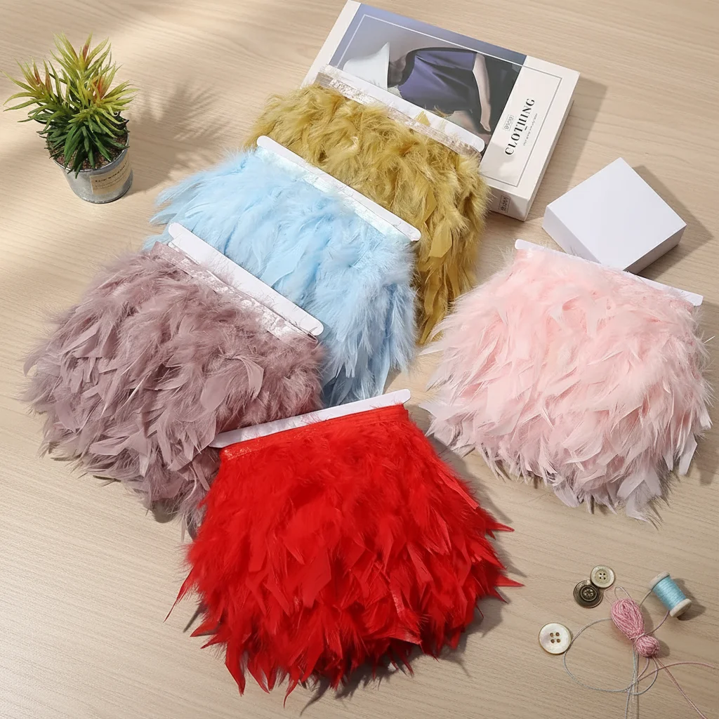 10Meters 15-20cm Turkey Feathe - огляд і ціна Feather Trim Marabou