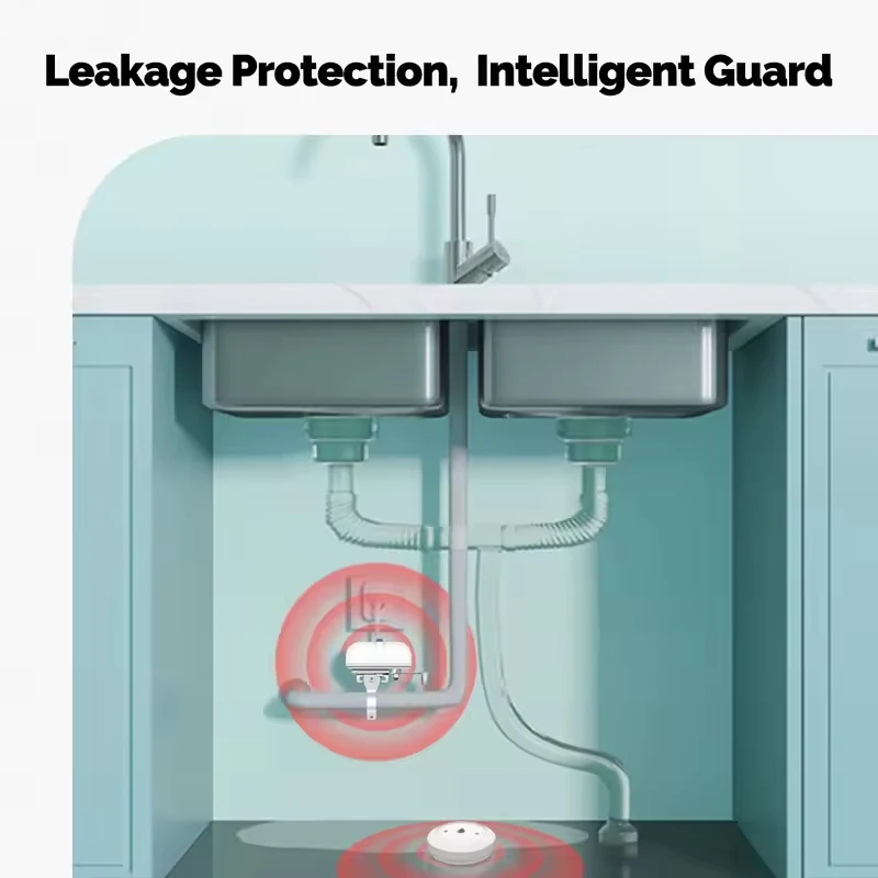 MOES Tuya ZigBee 스마트 누수 센서, 스마트 홍수 감지기 알람, 누수 침수 경고, 스마트 라이프 앱, 원격 모니터링