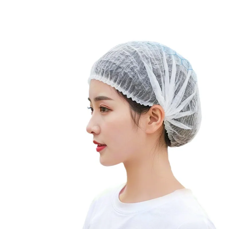 

Disposable Hat, Non-woven Cap, Strip Hat, Dust-proof Hat for Home Cleaning, Factory Workshop, Catering, and Kitchen