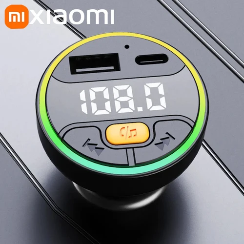 Imagen 2 del producto Xiaomi-transmisor FM para coche, Bluetooth 5,3, Kit inalámbrico manos libres para coche, cargador de coche USB C, modulador Fm de Radio, adaptador de reproductor Mp3