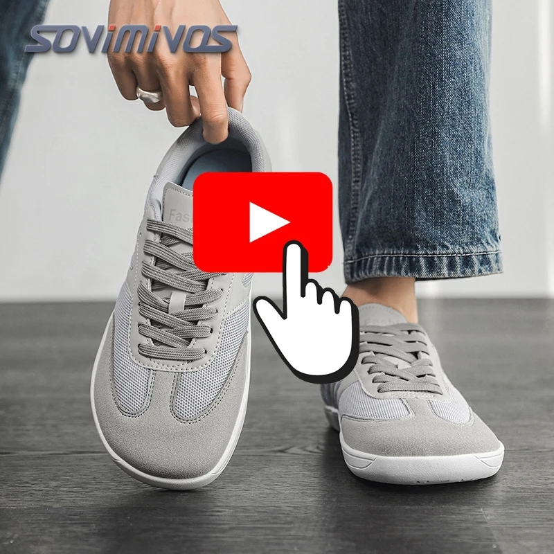 Fashion Unisex Wider Shoes Breathable Mesh Men Barefoot Wide-toed Shoes New Flats Soft Zero Drop Sole Wider Toe Sneakes Big Size