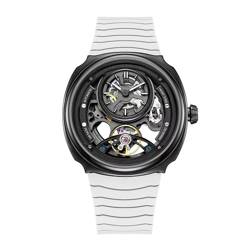 Feel The Charm Of Mechanical A Automatic Watch Stylish Silicone Strap Waterproof Daniel Gorman Model 8127 Welcome Order