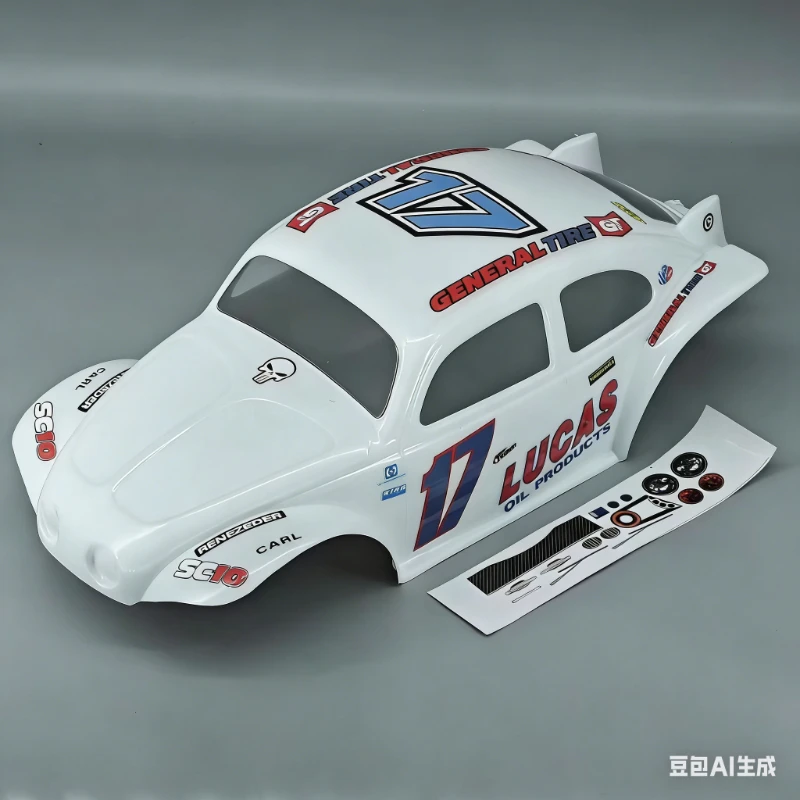 Premium 1/8 Beetle Style PC Off-Road Sand Car Body Shell - Fits 313-360mm Wheelbase Frames