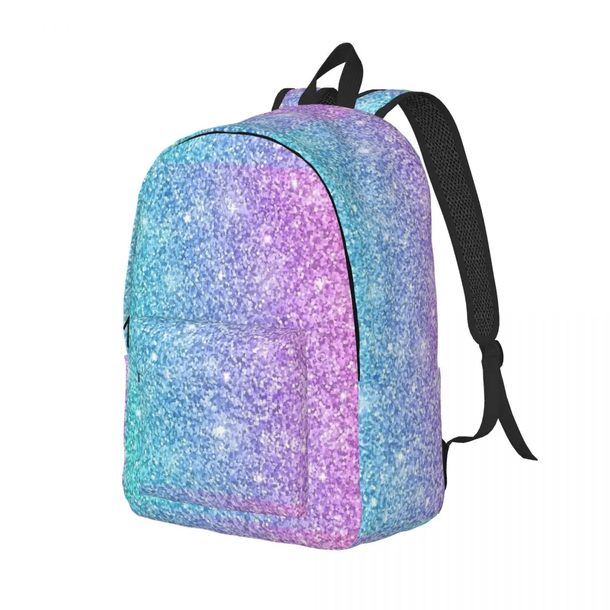 Gradient Ombre Stardust plecak na co dzień sportowa szkoła średnia turystyka purpurowa turkusowa niebieska plecak dla mężczyzn kobiet College