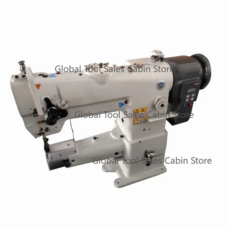 QK-341D Industrial Sewing Machine 750W Motor Direct Drive Automatic Cylinder Bed Walking Foot Lockstitch 70mm Diameter New