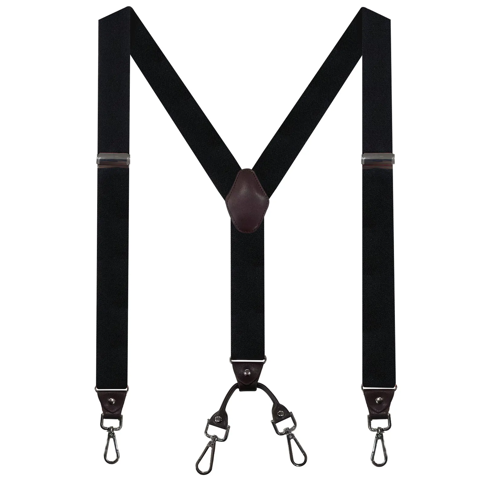 

Men's Suspenders For Men 4 Heavy Duty Swivel Hooks - Adjustable Brace Elastic Mens Y-Back Suspenders for Jeans Pants Heavy Duty